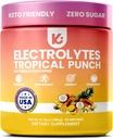Keppi Electrolytes Toz No Sugar - Sugar Free Electrolytes - Amerika'da Yap - Gelişmiş Hydration, Performans ve Kurtarma - Delicious Tropikal Flavor - Mixes Easy No Clumpsps