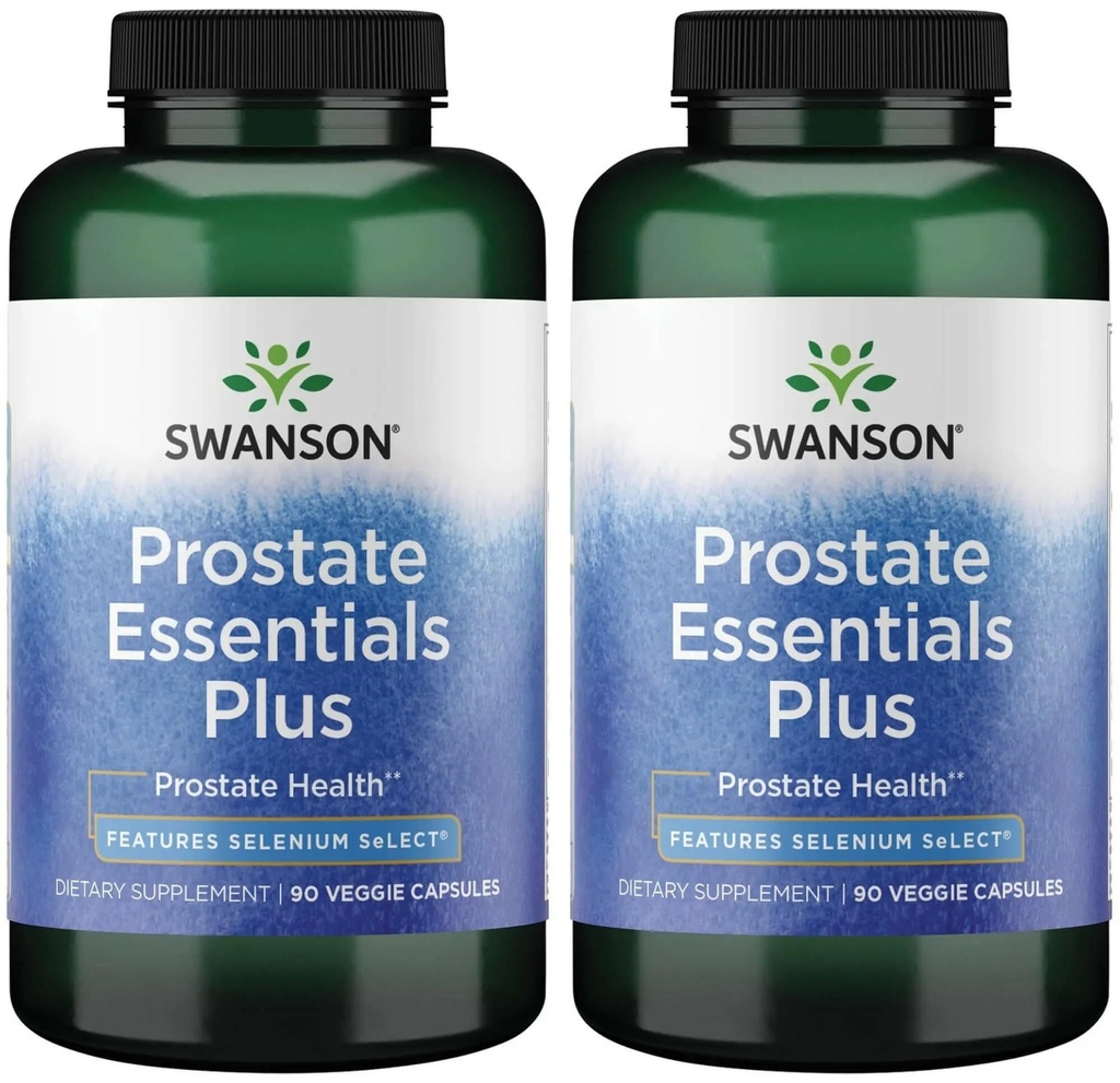 Swanson Prostate Plus - Sağlıklı Urinary Tract Flow & Frekansı Geliştirmek için Doğal Supplement - Genel Olarak Prostate Health 90 Veg Capsules (2 Pack)