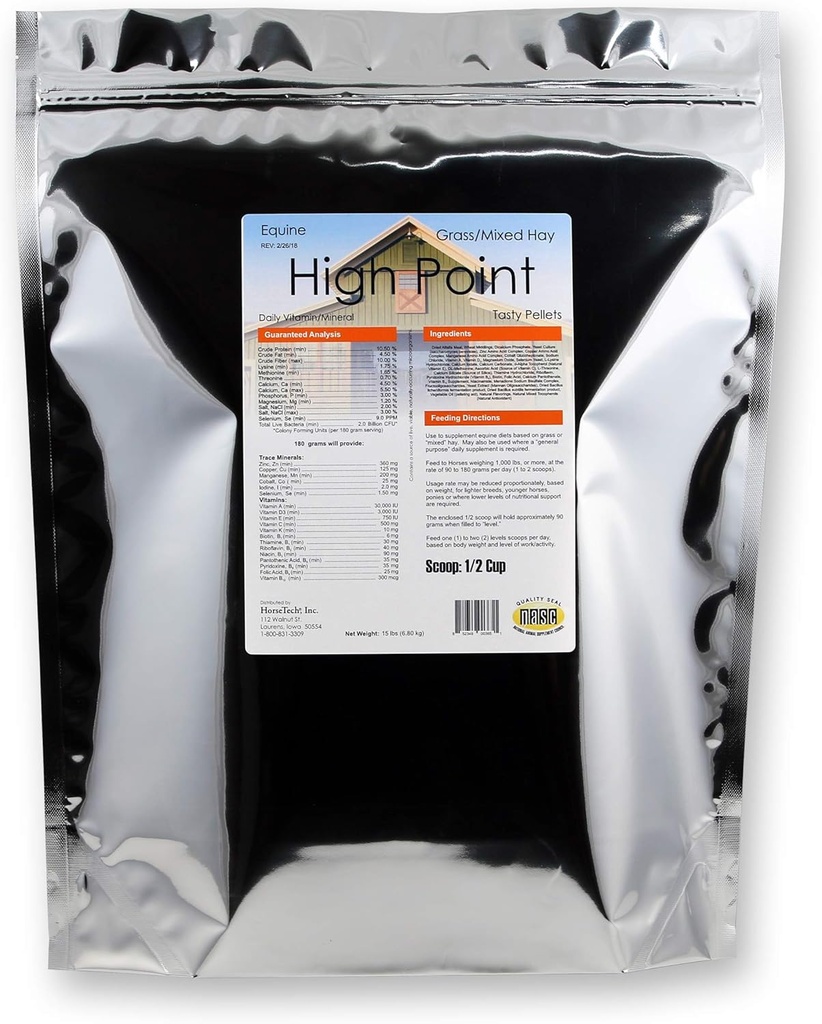 HorseTech High Point Ultrasoniks Günlük Vitamin Mineral (15 lbs.)