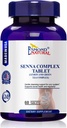 (3 Pack) Esmond Natural: Senna Komplek Tablet - Lemon & Green Tea (Bowel Health, Cleansing & Regularity), GMP, Natural Product Assn Sertifikalı, ABD'de Yapıldı - 620 mg, 180 Tablet