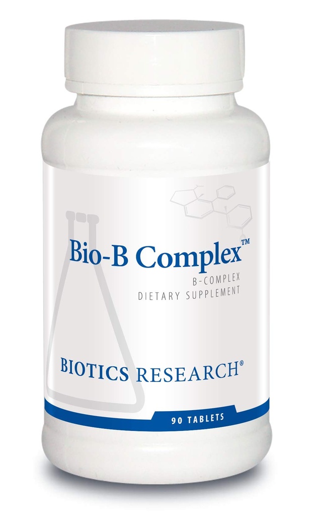Biyotiği Araştırma Biyo B Kompleks Yüksek Potency B-Complex with Folate and Vitamins B2, B6 ve B12 for Energy Production, Supports Cardiovascular Function, metabolik Pathways, Brain Health 90 Tabs