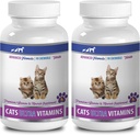 Cat Liver Support - Cats için Ultra Vitaminler - Sağlıklı Mineraller ve Vitaminler Formula - Chews - Kedili - 2 Şişe (180 Tedaviler)