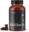 Nutriissa Black Tohum Yağı + Yaşlı Berry Gummies – Cold-Pressed Black Cumin Tohum Nigella Sativa Petrol - EPEB Saf ve Potency için sertifikalı - 90 Blueberry Flavored Vegan Gummies