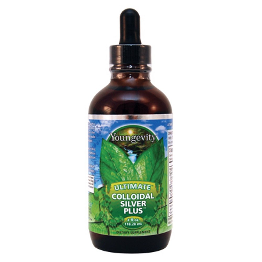 Youngevity Ultimate Colloidal Silver – 5 ppm Pure Immune Support Supplement – Natural Immune Defense with Micro-Fine Silver Parçacıklar – Vegan, Preservative-Free – 4 fl oz Dropper Şişe