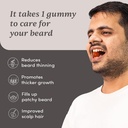 Erkekler için Ayıd Gummies | 30 Days Pack | Tien Beard, Stimulates Beard Follicles & improves Beard Influence | Biotin, D-aspartic Acid & Kretine | Gelatin-Free,%100 Vegan