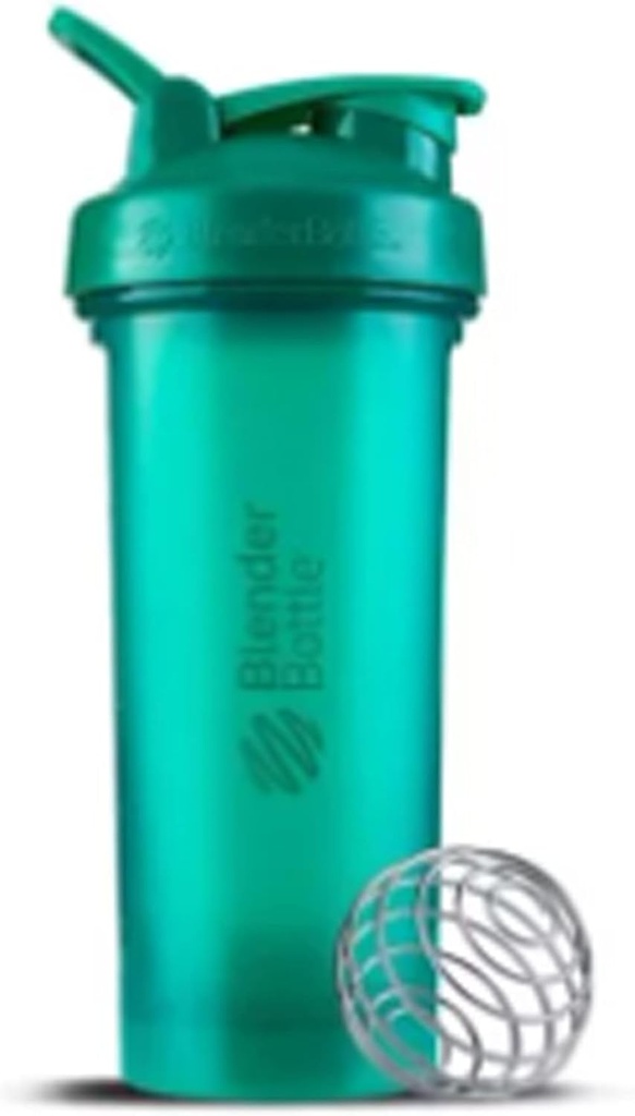 BlenderBottle Shaker Şişe Pill Organizer ve Protein Toz ProStak Sistemi için Depolama, 22-Ounce, Teal