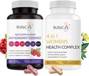 4'te 1 Kadın Menopause Supplement & Karma Berry Cherry Antioksis Supplement Sche - Soy Isoflavones, Cranberry ve More More