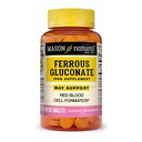 Mason Natural Ferrous Gluconate - Destekler Red Blood Hücre Formasyon, Stomach Iron Supplement, 100 Tablets
