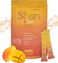 Skin Health & Energy Boost Drink Mix- Sugar Free, SOD B (TM), Fransız Melon Yoğunluğu'ndan Antioksiler, Go Stick Packs, Mango, 30 Packs,