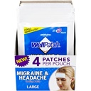 WellPatch Migraine & Headache Soğutma Patch - Drug Free, Lasts Up to 12 Hours, Medical to Use with Drug - Large Patches (4 Packs of 4 Patches), her 4.3 x 2 in 4 Patches ,