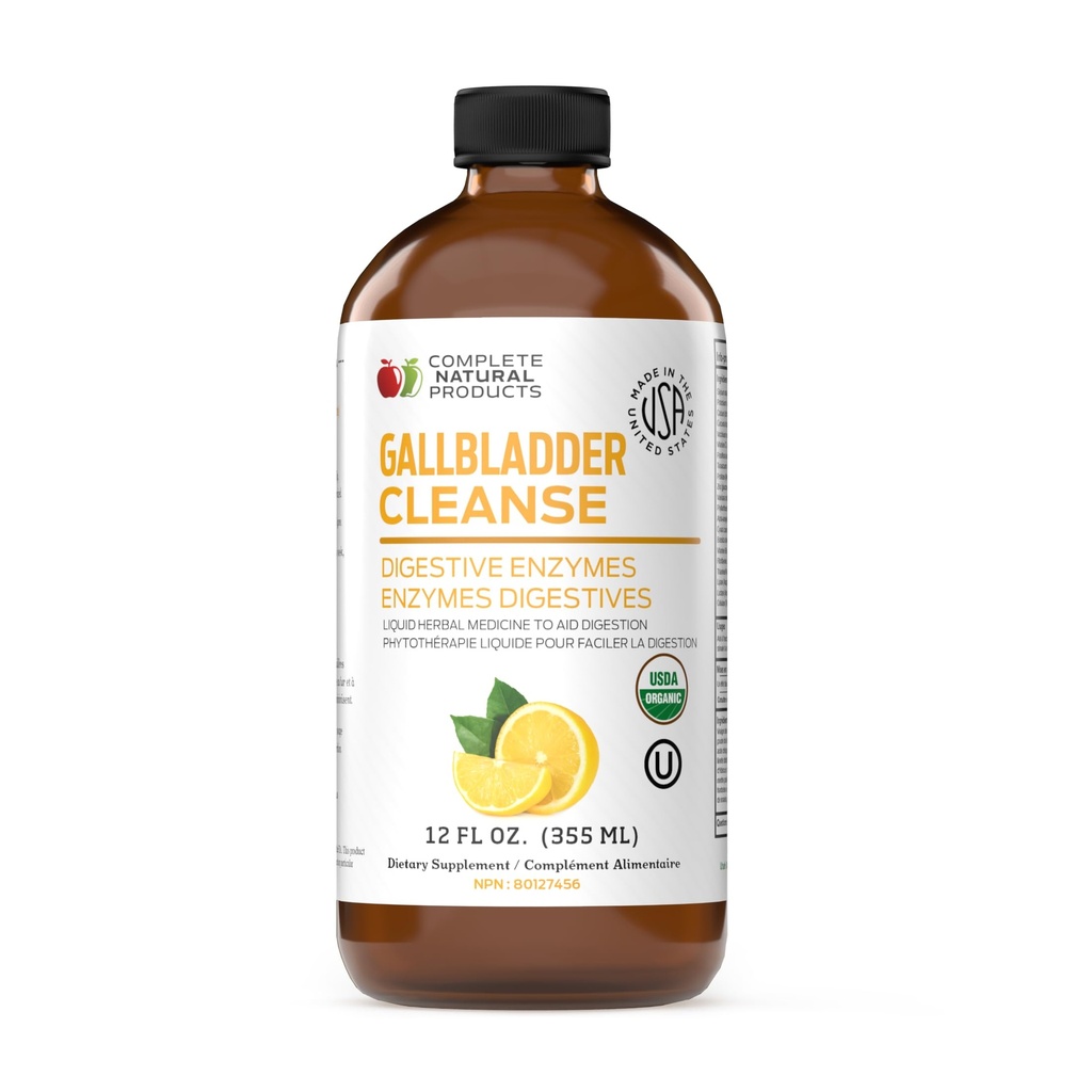 Tamam Doğal Gallbladder Tamam - Gallbladder Desteği için sıvı Supplement, Liver Cleanse ve Apple Cider Vinegar, Turmeric, Beet, Digestive Enzymes, Milk Butle - 12oz
