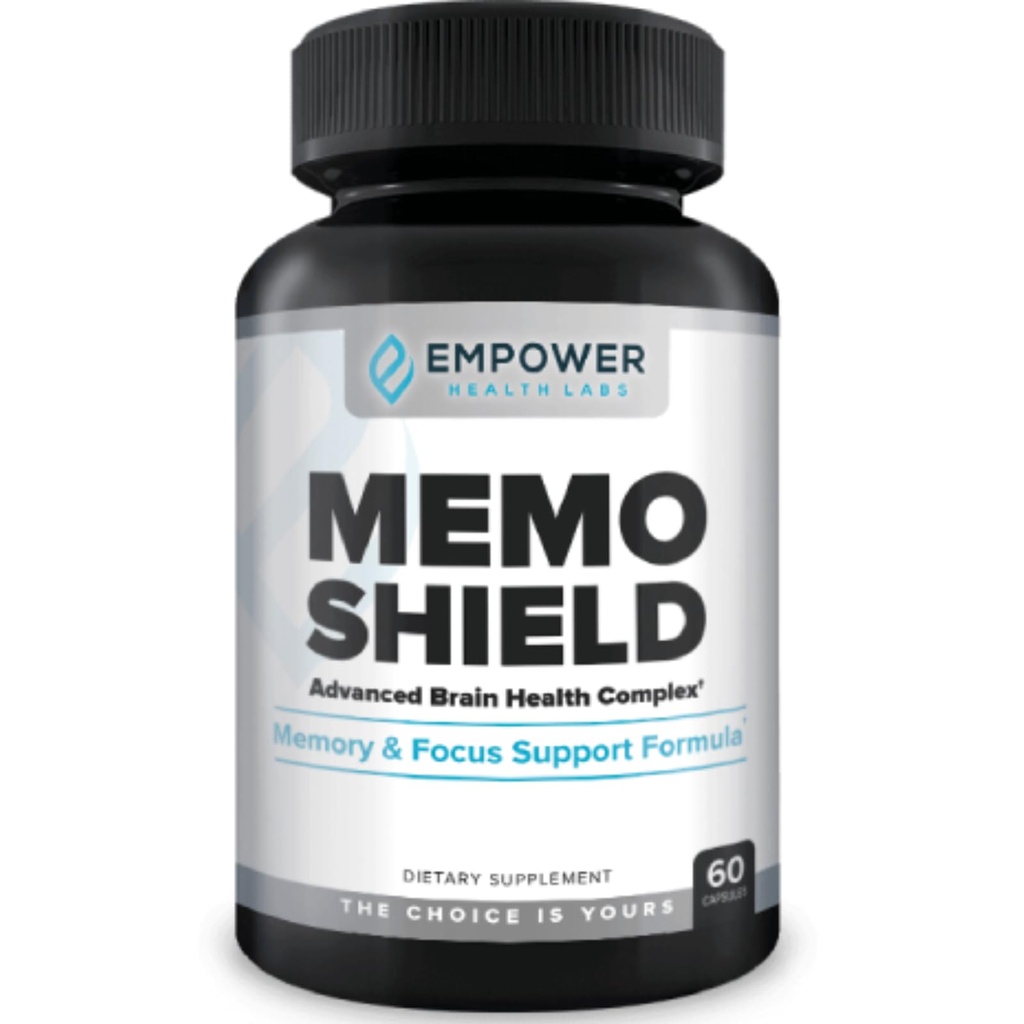 MemoShield Brain Health Supplement – Lion's Mane, Bacopa Monnieri ve Ginkgo Biloba ile Gelişmiş Memory Support – Cognitive Function and Brain Health Formula – 60 Capsules