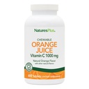 NaturesPlus Orange Juice - 60 Chewable Tabletler - 1000 mg C - Yüksek Lisans Immune Support Supplement, Antioksi - Vegan, Gluten Free - 60 Hizmetler