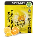 Elektrolytes Toz Plus (50 Hizmetler), 0 Calorie Keto, 0 Sugar, No Maltodextrin,1000 mg Pyum,120 mgelli,120 mg Magnezyum, Hydration Toz (50 Hizmetler, Orange Pineapple)