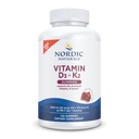 Nordic Naturals Vitamin D3 + K2 Gummies, Pomegranate - 120 Gummies - 1000 IU D3 + 45 mcg K2- Great Taste - Bone Health, Trusts Health - Non-GMO - 120 Servisler