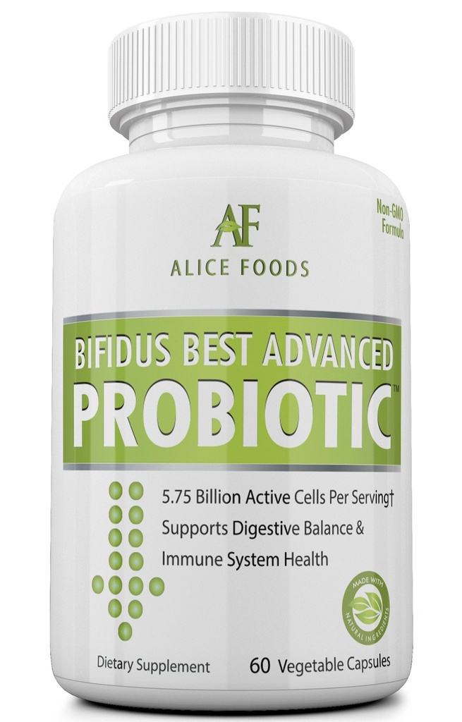 Fast Natural Bloating Relief - Bifidus Best Advanced Probiyotik 60 Gün + Kombucha Kılavuzu - Erkekler ve Kadınlar için Premium Probiyotikler - Intestinal Problems, Bloating, Diarrhea, Gas, Bladder, UTI