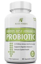 Fast Natural Bloating Relief - Bifidus Best Advanced Probiyotik 60 Gün + Kombucha Kılavuzu - Erkekler ve Kadınlar için Premium Probiyotikler - Intestinal Problems, Bloating, Diarrhea, Gas, Bladder, UTI