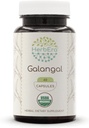 HerbEra Galangal USDA Organik 60 Capsules | Natural Herbal Supplement | Sertifikalı Organik Vejetaryen Capsules ve Organik Galangal (Alpinia Galangal) kuru Kök (60 Capsules)