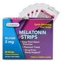 30 Oral Sleep Strips | Quick-Dis çözme 3 mg Melatonin Strip | Gummies Daha Hızlı Çalışın | Rahatlama Napping Supplements | The Ultimate Sleep Aid for Better Rest and Eye Health