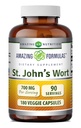 Amazing Formulas St. John's Wort Supplement (Hypericum Perforatum Ekstraksiyon) | Veggie Capsules | Gluten Free | Non-GMO | Made in USA (1 Pack | 180 Count)