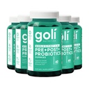 Goli Beslenme Supplement, Pre+Post+Probiyotiks Gummy - 300 Count - World's First 3-in-1 Gluten-Free, Vegan, Non-GMO ve Gelatin-Free.
