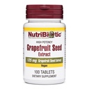 NutriBiotic – Grapeaving Seed Extract Tabletleri 125 mg, 100 Count | Premium Grade GSE with Bioflavonokles | Potent Immune & General Health Support | Easy to Swallow | Vegan, Gluten Free, Non-GMO