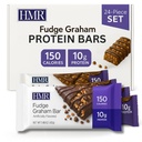 HMR Fudge Graham Protein Bar | Saç Bakımı Desteklemek için Komik Snack | Low Calorie Dessert | Protein 10g | 24 Kont