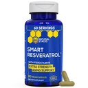 Resveratrol Tamam - 250 mg Trans-Resveratrol & 10 mg Trans-Pterostilbene - 200 mg Red Wine Extract - Ekstra Güç Ağlama Desteği - 60 Japon Knotweed Capsules