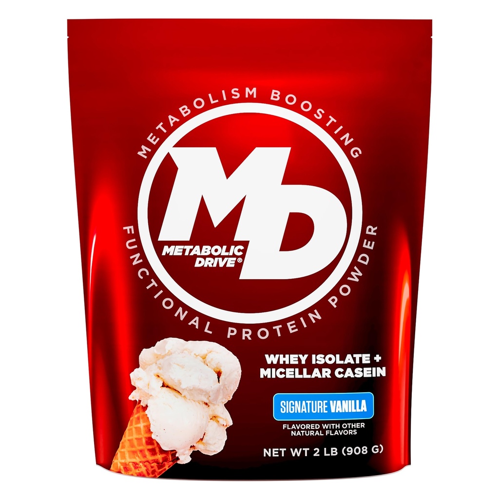 Biotest Metabolic Drive Protein - Low-Carb Flavor-Bomb, 20 Hizmet - Whey Isolate + Micellar Casein - Signature Vanilla
