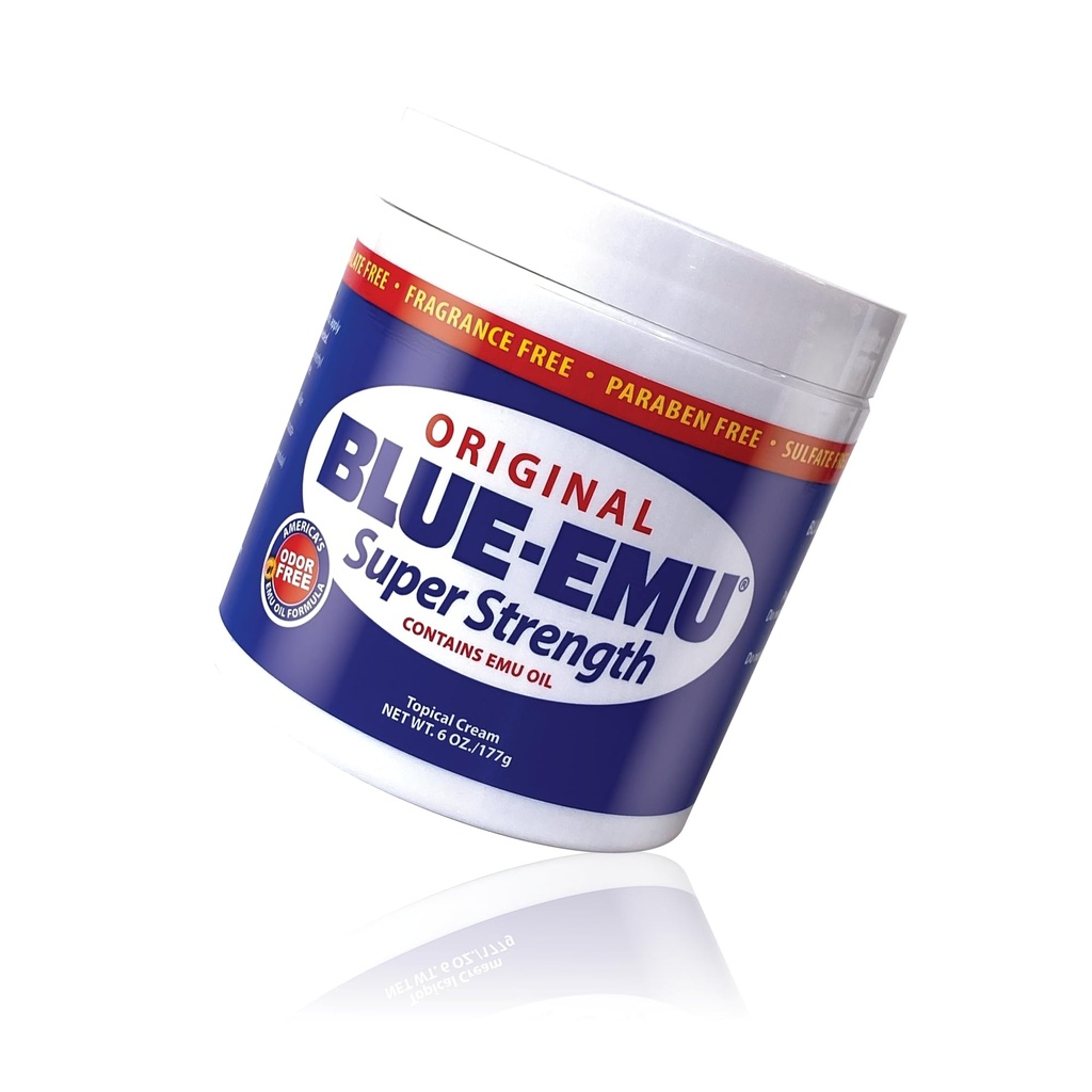 BLUE-EMU Original Super Strength Cream, Soothing Muscle & Ortak Destek, 6 Oz