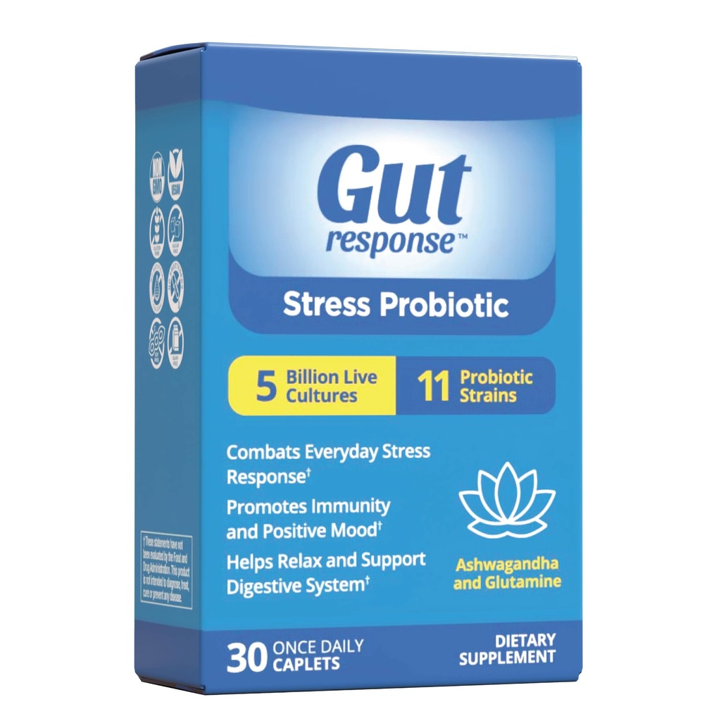 Erkekler ve Kadınlar için Probiyotik, Slows Down Digestive Aging, Boosts Immune System, Tavsiyeler Calmness, Ashwagandha, L-Glutamine, Non-GMO, Gluten Free & Vegan, 5 Milyar CFU, 30 Caplets