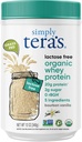 Sadece tera'nın Lactose Free Organic Whey protein Tozu - Lactose Free, Vanilla, 20g of protein Per Service, Non-GMO, Gluten-Free, rBGH-Free, Kosher - 12 Oz.