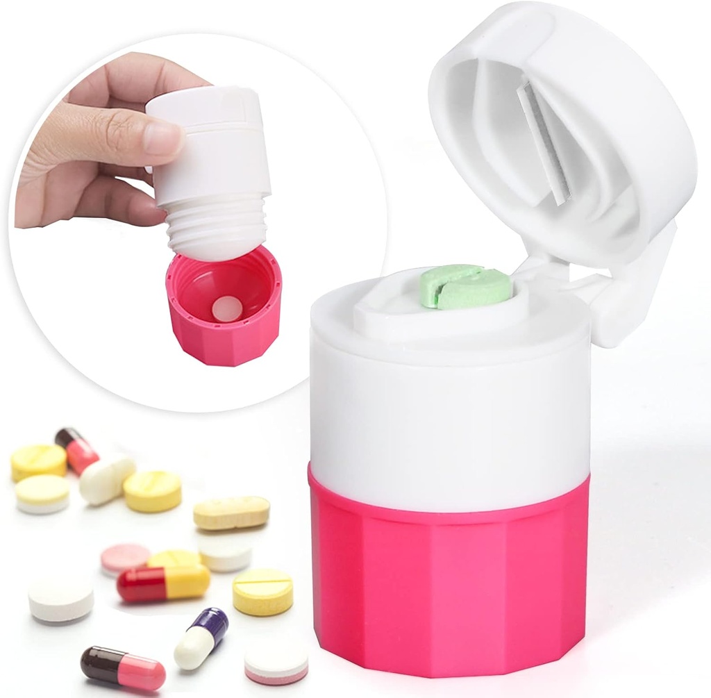Küçük Tabletler için çok işlevli Tıp Crusher ve radyatör, Güzel Toz, Tatil ve Depolama ile Seyahat Pill XS