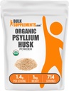 BulkSupplements.com Organik Psyllium Husk Toz - Beslenme için Psikiyatrik, Fiber Supplement - Gluten Free, 1.4g per Service, 1kg (2.2 lbs) (Paket 1)