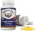 Benson'un Köpekler için en iyi Omega 3 Balık Yağı - Salmon Oil'den 43 tane daha fazla Omega 3 Fatty Asits - 200 Softgels 1000 mg - 100% Pure, Non-GMO, Natural Pet Food Dog Fish Oil Supplements
