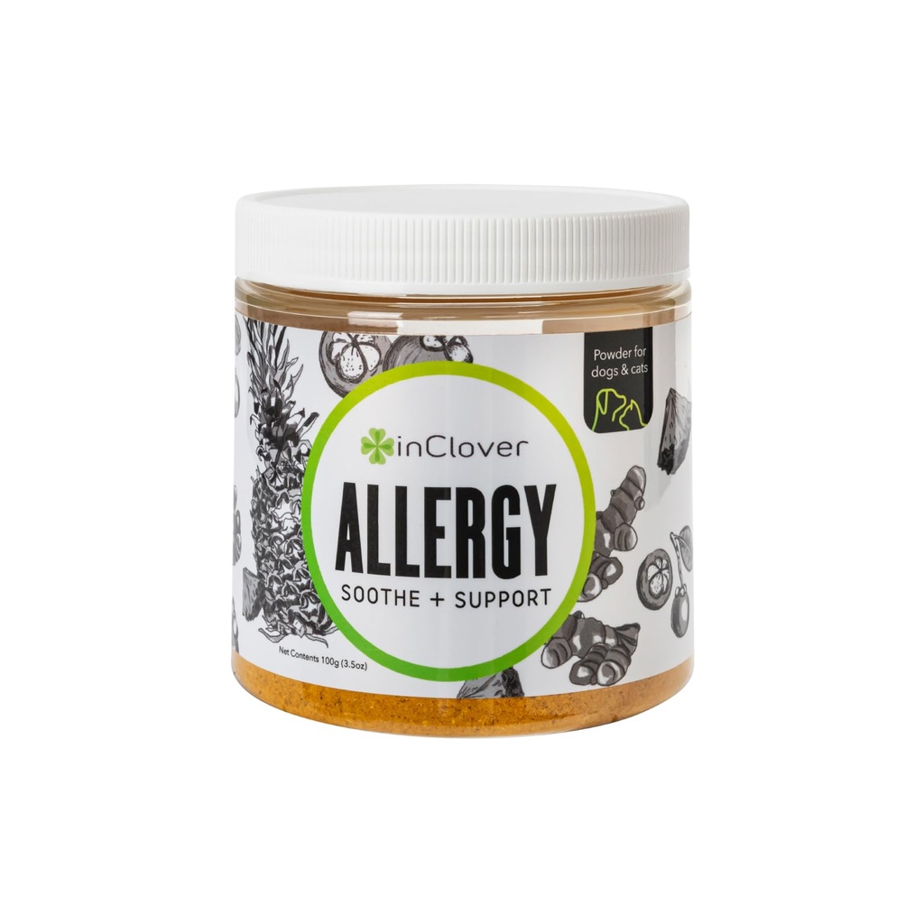 Clover Doğal Köpek Alerjileri Turmeric ile Tamamlandı - Mevsimlik Tüm enerjilerle Köpekler için BioResiliant Tedavi Toz Supplement, Mangosteen Yardımlar Histamine Seviyelerini Korumaya Yardımcı olur
