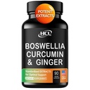 Boswellia Curcumin Ginger Extracts Supplement – Güçlü% 95 Curcuminoids Natural Support Pills for Mobility & Flexability – Ekstra Kuvvet Boswelia with Turmeric Curcumin Organic Ginger Supplement
