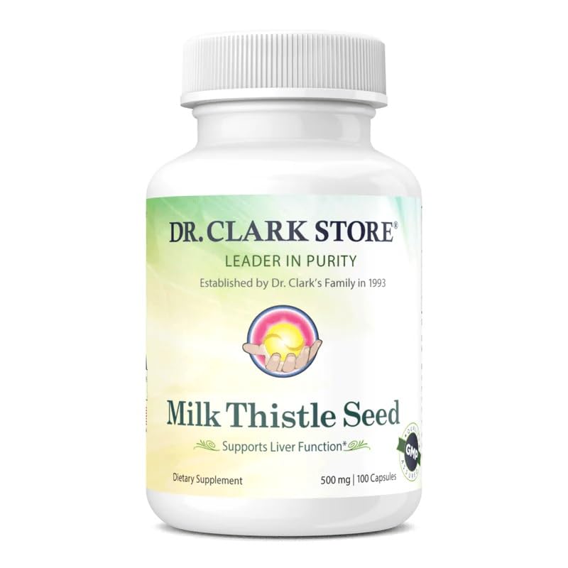 Dr Clark Store Milk Butle Tohum Supplement – 500 mg, 100 Capsules, Liver Health & Detox Support