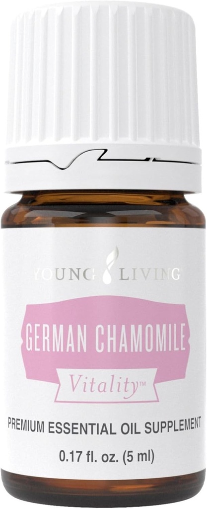 Genç Yaşam - Alman Chamomile Vitality 5 ml | Antioksi ve Doğal Calmness Desteği | Diyetsel Tamam | Calming Aromaterapi | Antik Herbal Remedy for Relaxation