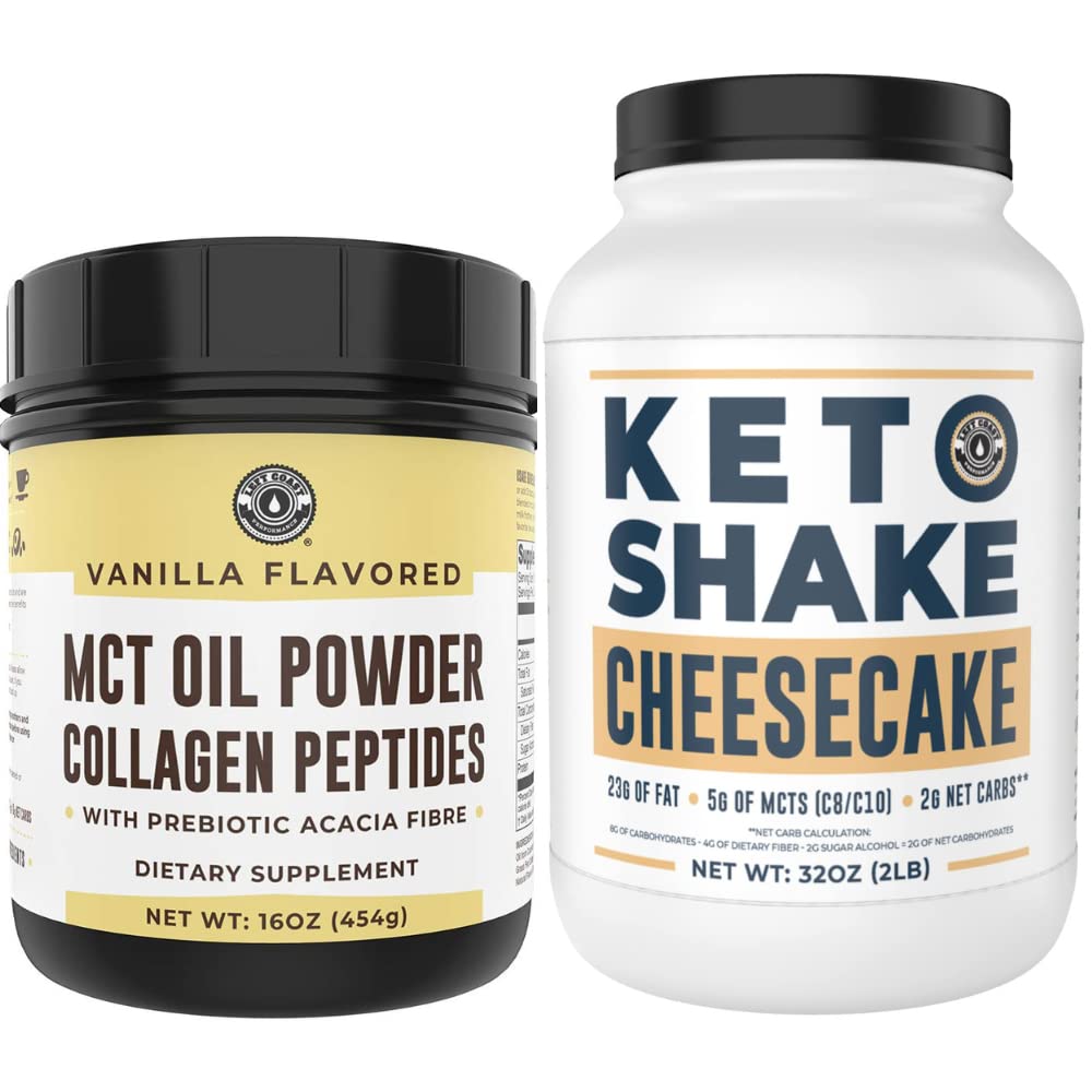 Left Coast Performansı Keto MCT Toz + Collagen ve Keto Cheesecake Meal Emekli