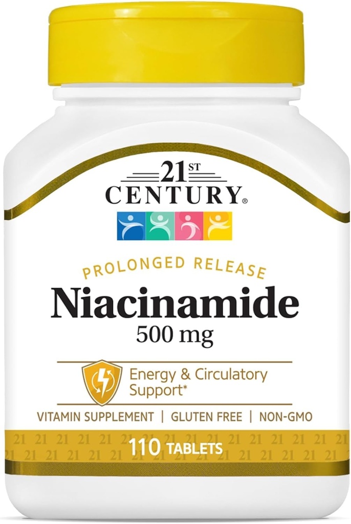 21st Century Niacinamid 500 mg Tablet Prolonged Release - 110 ct, 2 Paket