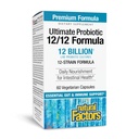 Doğal Faktörler Ultimate Probiyotik 12/12 Formula - Probiyotiklerle Sağlıklı Destek Supplement - Immunity & Gut Health Support Supplement - 60 Vegetarian Capsules (60 Hizmet)
