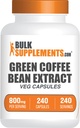 BulkSupplements.com Green Coffee Bean Extract Capsules - Green Coffee Bean Supplements, Green Coffee Bean Capsules - Green Coffee Bean 8000 mg, Vegan - 1 Capsule per Service, 240 Veg Capsules