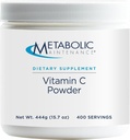 Metabolik Bakım Vitamini C Toz - 1100 mg Pure Ascorbici Antioksi + Immune Support Supplement - Easy Drink Add-in (15.7 oz / 400 Hizmet)