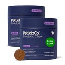 PetLab Co. Probiyotiks for Dogs, Support Gut Health, Occasional Diarrhea, Digestive Health & Season Allergies - Salmon Flavor - Ambalaj Vary - 30 Yumuşak Chews Pack