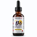 Tuğul Laboratuvarları B12 Blast Mekobalamin 5000 Live, Great Tasting Sublingual Liquid Energy Vitamins -Vegan B12 Vitaminleri, Sustained Energy and Cellular Health Supplement - 59-Day Services