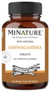 Ashwagandha Tablets- 90 Tablets, 1000 mg by mi Nature | 45 Days Supply |100% Natural Ashwagandha | Vegan | from India