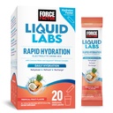 FORCE FACTOR Sıvı Laboratuvarları Elektrolytes Toz Paketleri -Tropical Meyve - Elektrolyte Water yapmak için Packets, 5 Essential Electrolytes, Vitamins, Minerals ve Antioksis, 20 Stick Packs