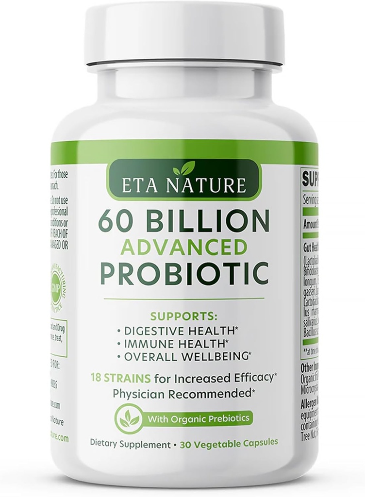 Erkekler için Gelişmiş Probiyotikler - Digestive Health, Gut Support ve Immunity