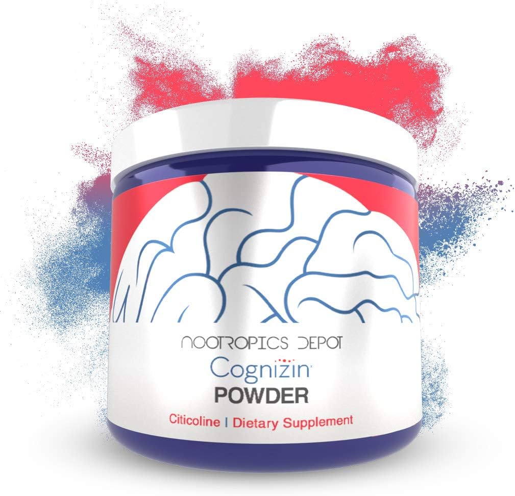Nootropics Depot Cog Atari Citicoline Toz | 60 Grams | Choline Supplement | Beyin Sağlık Supplement | Destekler Bellek ve Bilişsel Fonksiyonl | Destekler Dikkat, Oda ve Recall